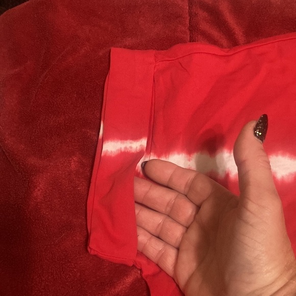 Chaps red and white tie dye tee size L - Picture 2 of 6